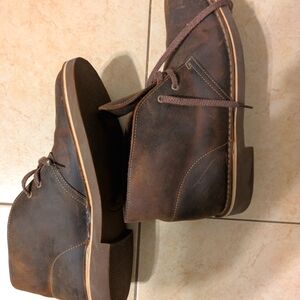 Men's Clark's Brown Leather Shoes